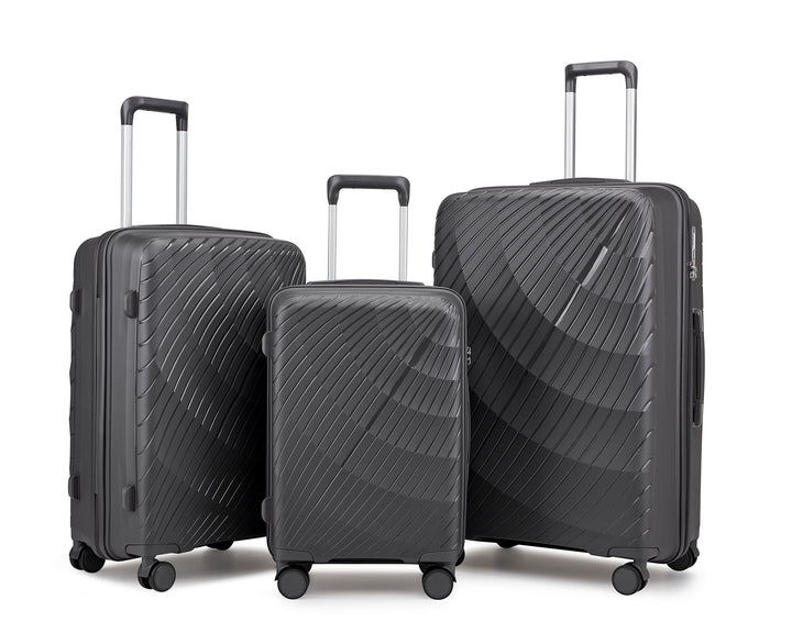 Unisex Premium Textured Hard Shell Luggage Set Bowlift
