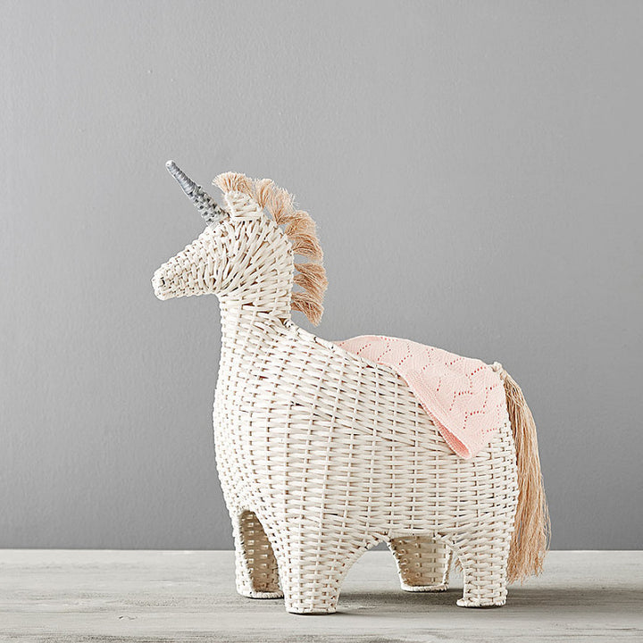 Playful decoration basket in unicorn design Bowlift