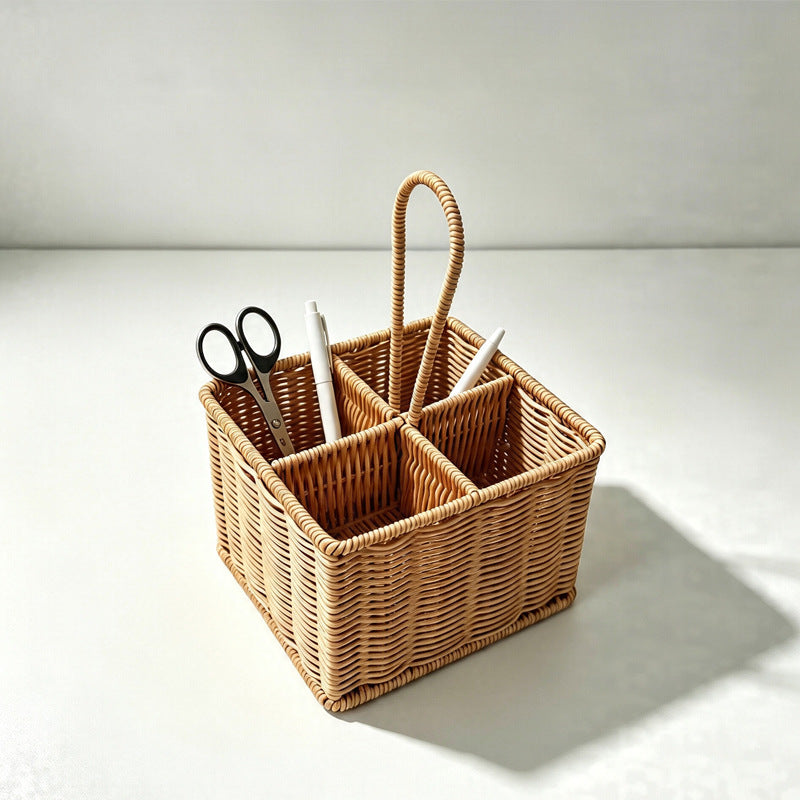 Multi-Compartment Woven Storage Caddy Bowlift