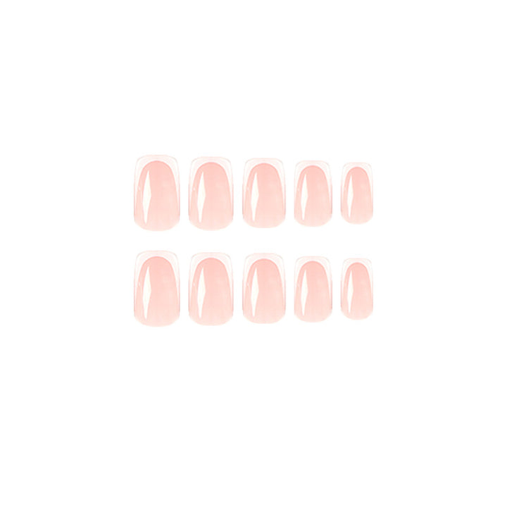 Acrylic nails with elegant French tip Bowlift
