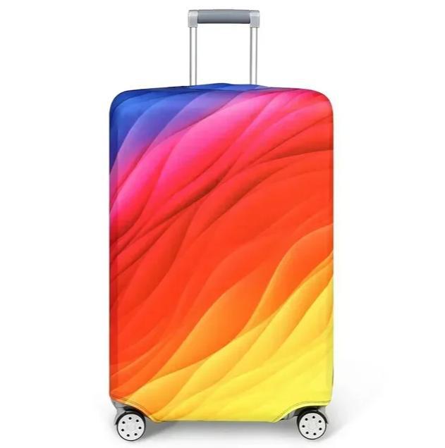 Unisex stretchable suitcase cover with cute alpaca design, elastic protective cover for hard-shell and fabric suitcases Bowlift