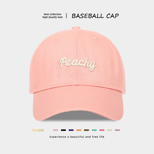 Stylish Peachy Embroidered Baseball Cap