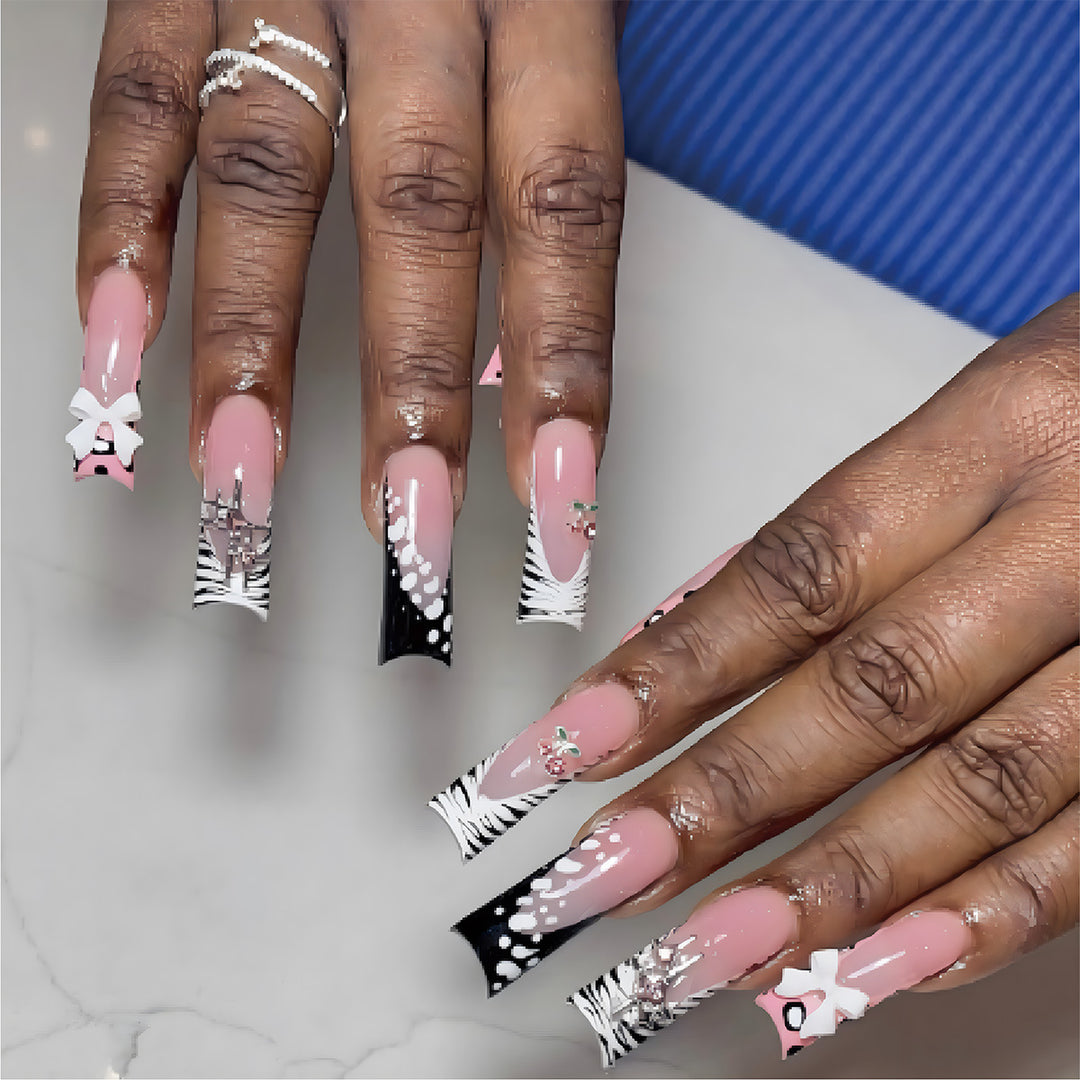 Artistic Stiletto Nail Art Extensions Bowlift