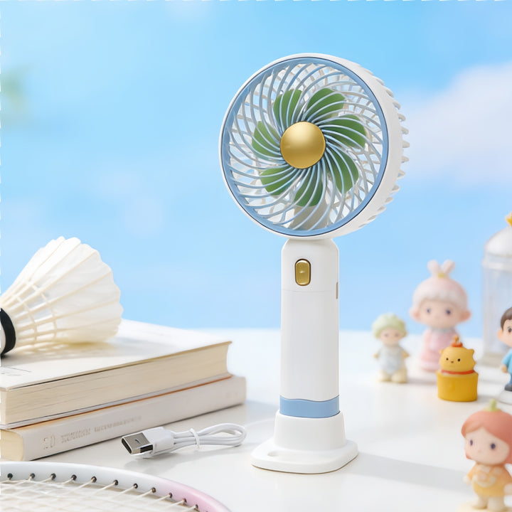 Ladies Portable Handheld Fan with Variable Speed Mode Bowlift