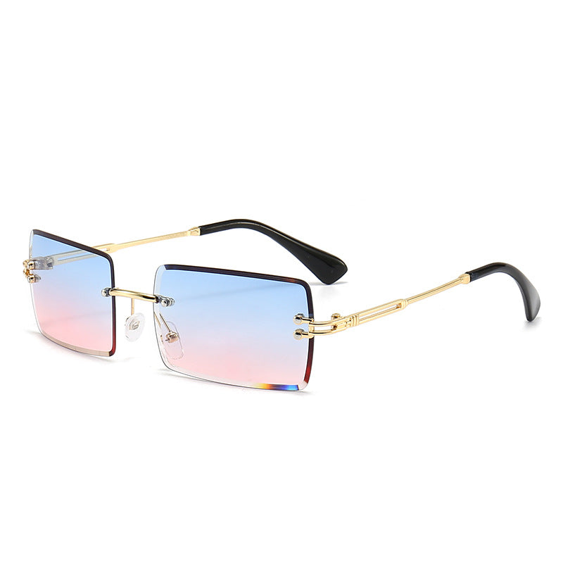 Women's fashionable rectangular sunglasses with gradient lenses Bowlift