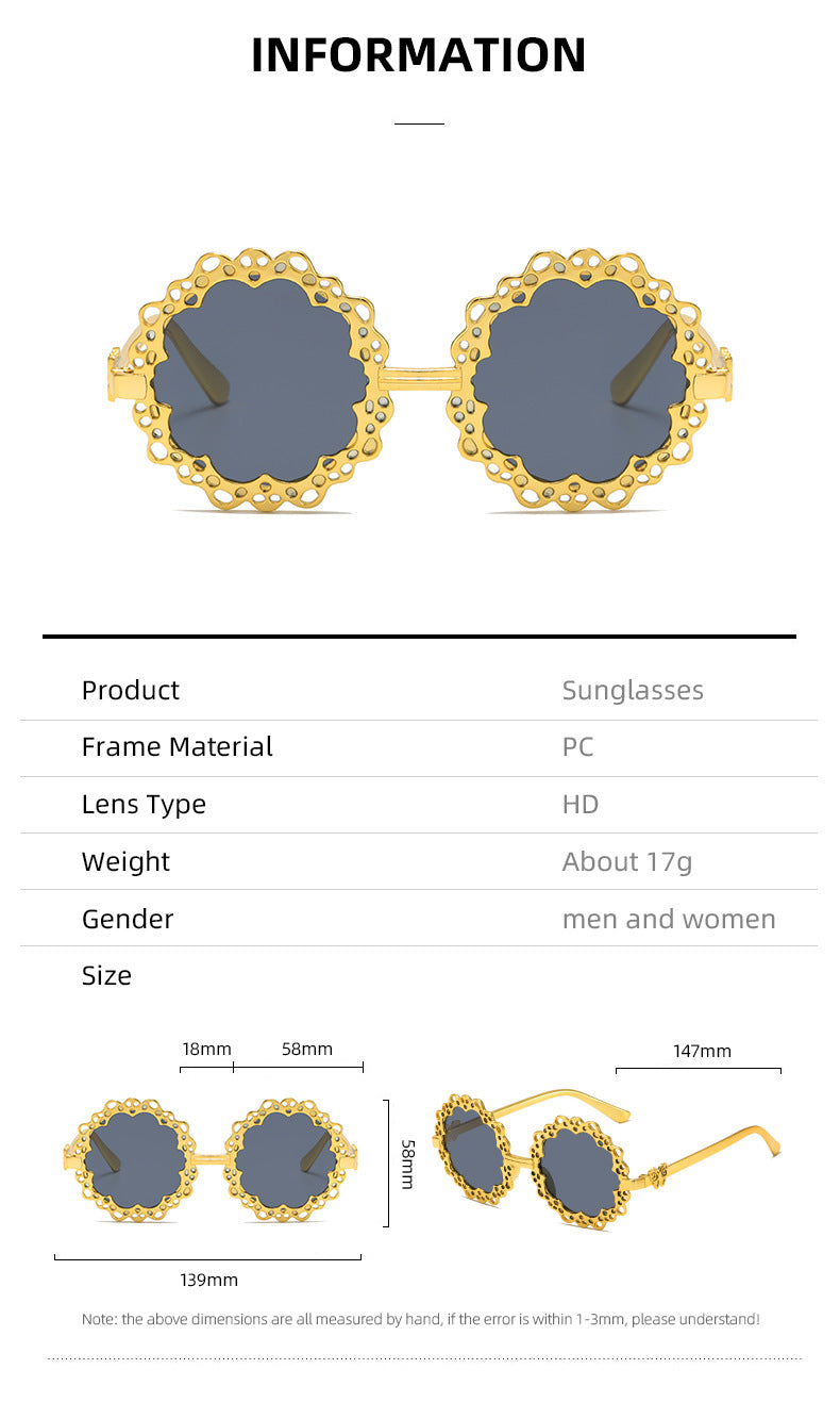 Women's stylish sunglasses with flower-shaped frame Bowlift