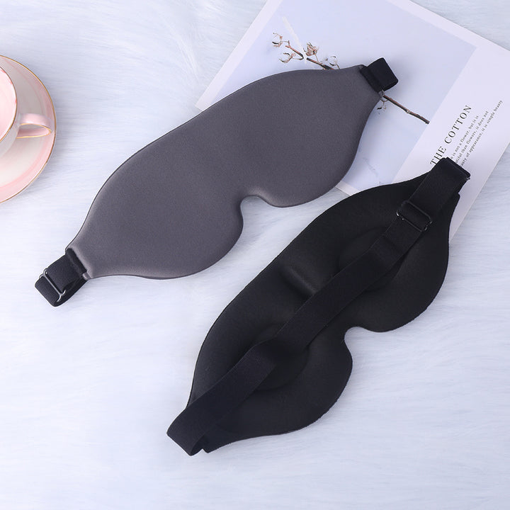 Unisex nan ergonomic 3D sleep mask with contoured eye cavities and adjustable comfort band Bowlift