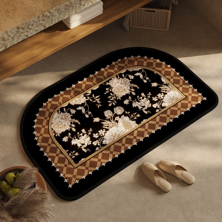 Chic Geometric Design Bath Mat Bowlift