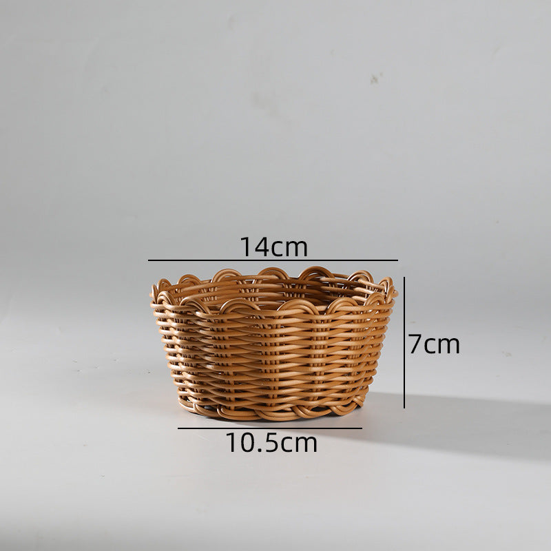Decorative Woven Storage Basket Bowlift