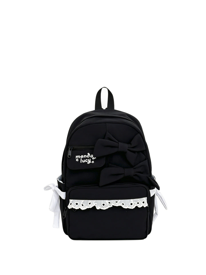 Cute Bow-Accent School Backpack Bowlift