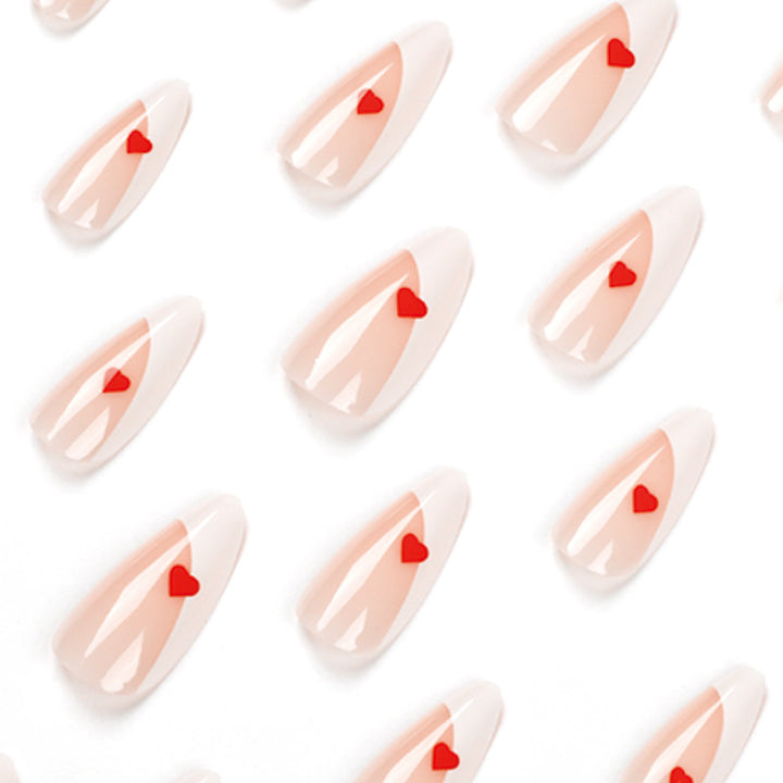 Glamorous nail art with heart decorations Bowlift