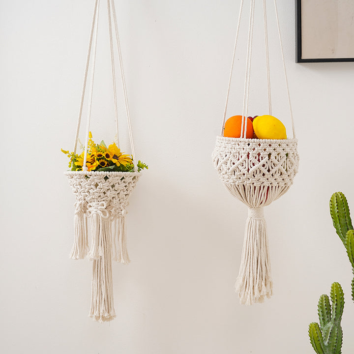 Macramé Hanging Plant Basket Bowlift