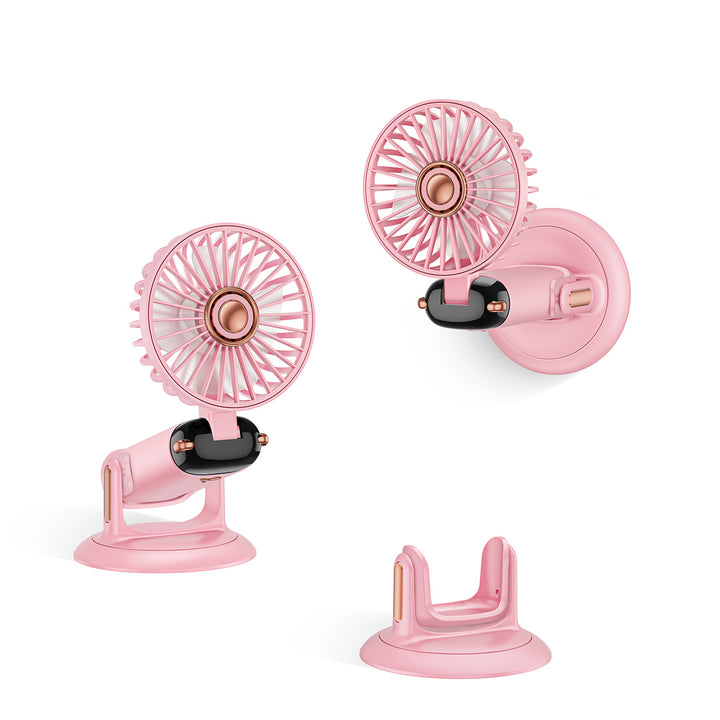 Portable Oscillating Mini Fan with Adjustable Mount Bowlift
