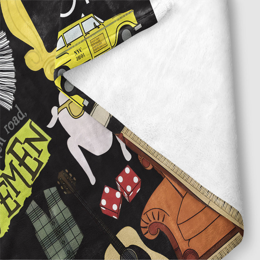 Cozy Graphic Fleece Blanket