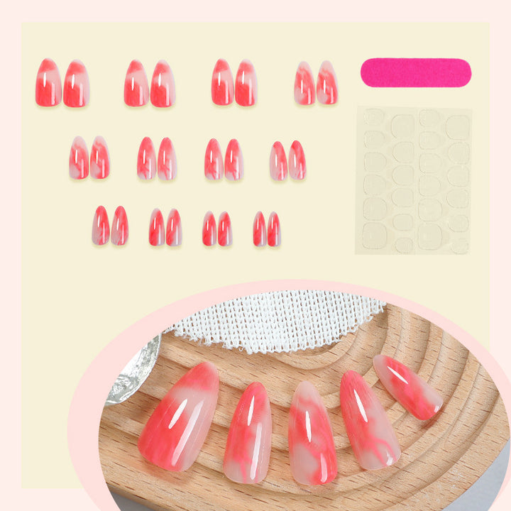Nail set with marbled design Bowlift