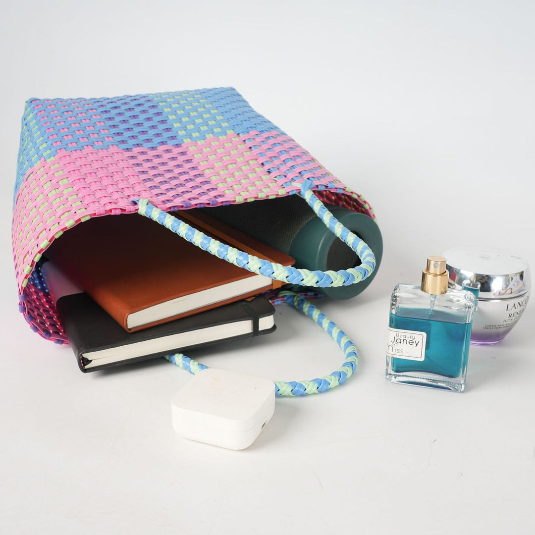 Colorful Shopping Bag Made from Recycled Material Bowlift