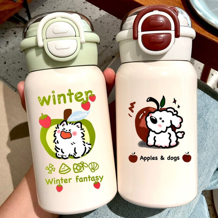 Ladies creative water bottle with animal motif Bowlift