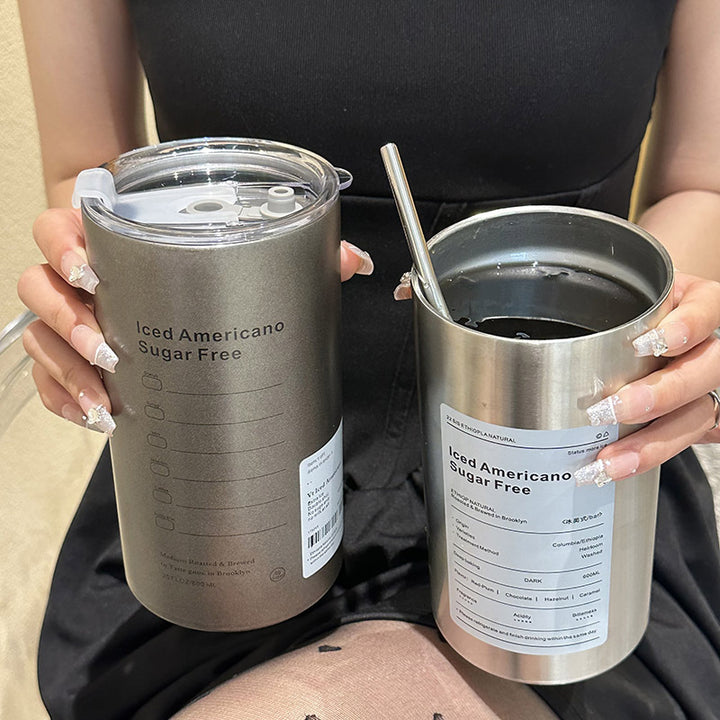 Women’s insulated mug with integrated straw and practical lid Bowlift