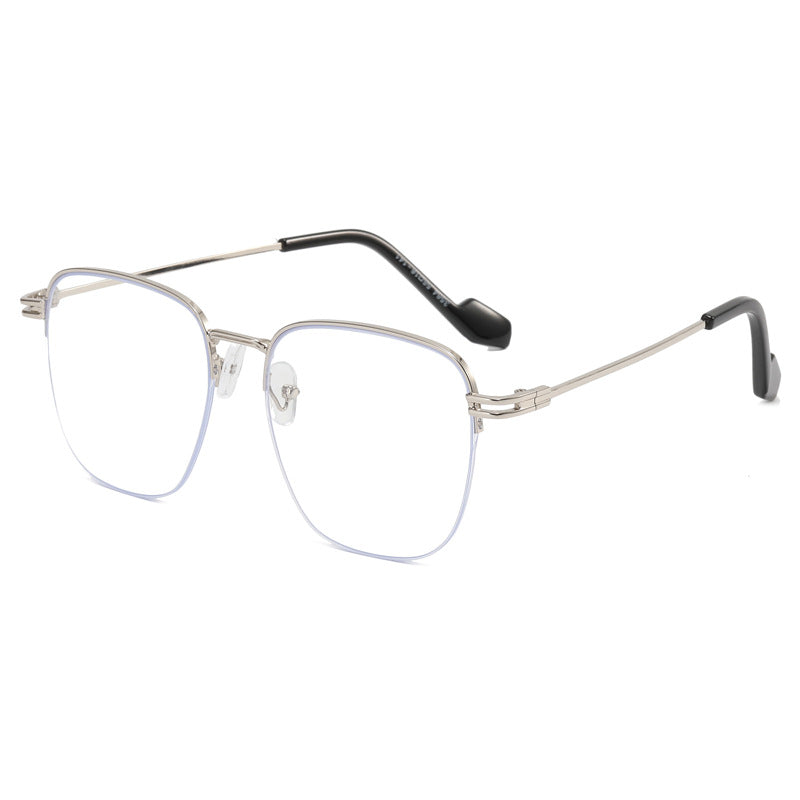 Women Designer Glasses with Square Frame and Glossy Metal Structure Bowlift