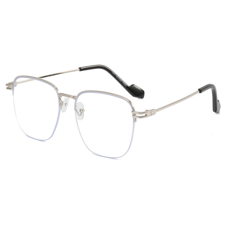 Women Designer Glasses with Square Frame and Glossy Metal Structure Bowlift