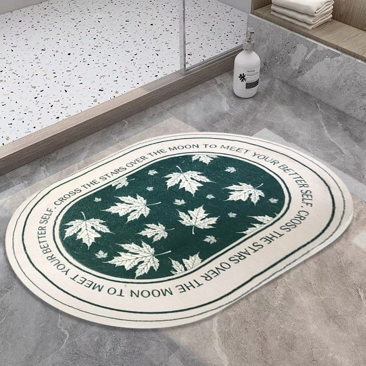 Abstract Inspirational Bathroom Mat Bowlift