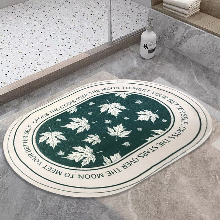 Abstract Inspirational Bathroom Mat Bowlift