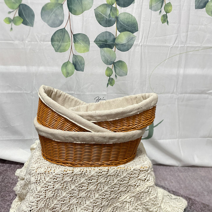 Cozy Woven Bread Basket Bowlift