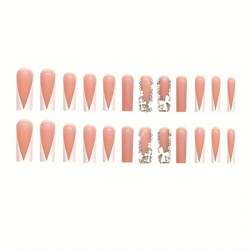 Glamorous Long Stiletto Press-On Nail Set Bowlift