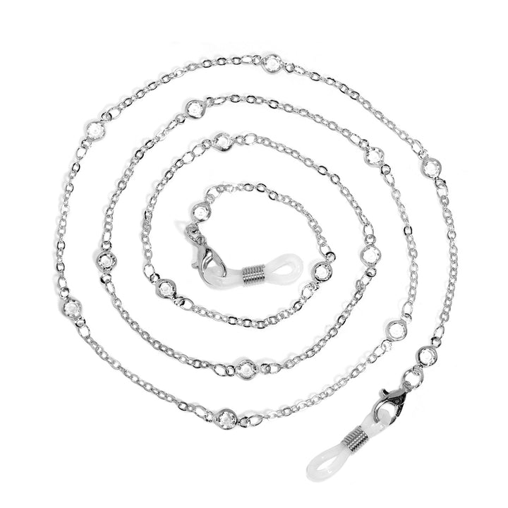 Crystal-Embellished Eyewear Chain Bowlift