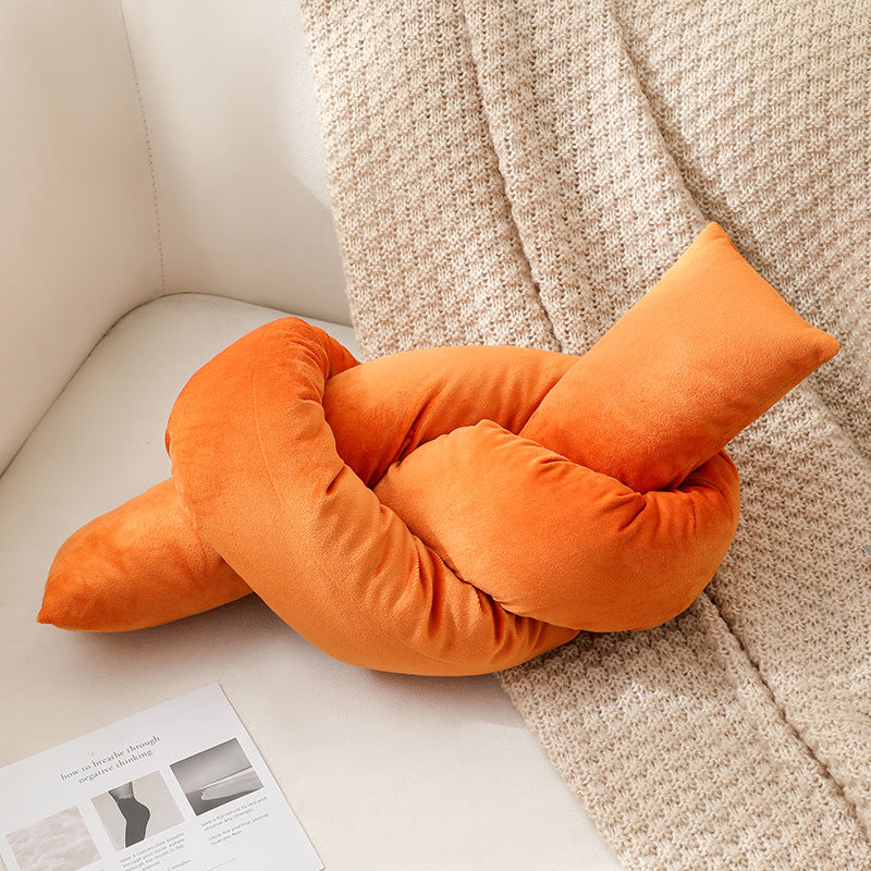 Soft Knotted Decorative Pillow