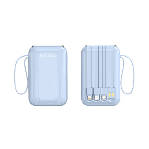 Multifunctional Power Bank with Integrated Cable System Bowlift