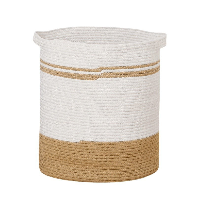 Women's storage basket with modern striped design Bowlift