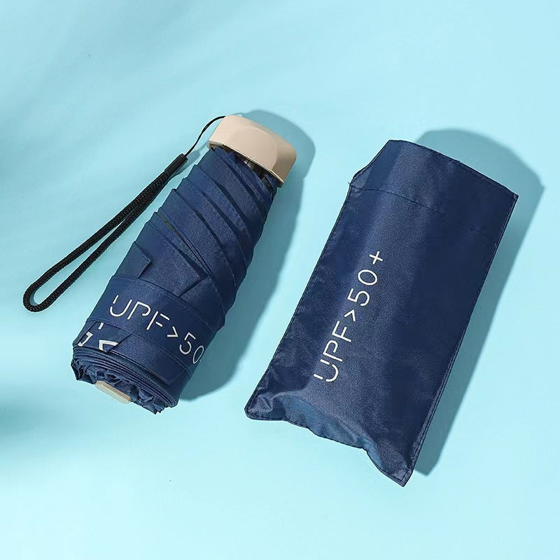 Ladies UV Protection Folding Umbrella with Unique Design Bowlift