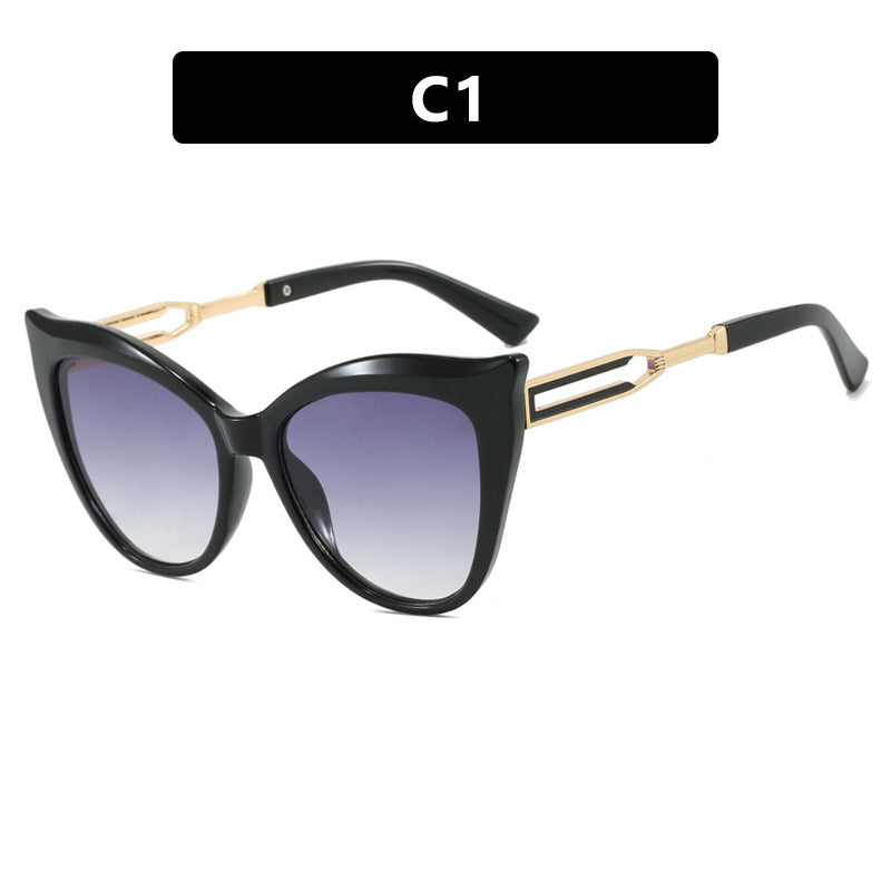 Ladies cat-eye glasses with elegant metal frame Bowlift