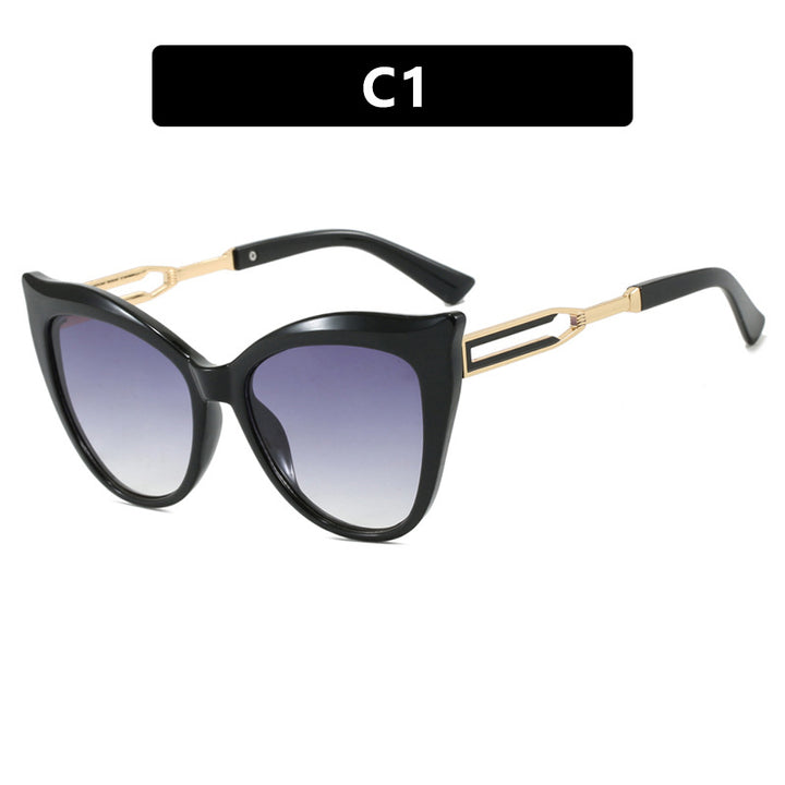 Ladies cat-eye glasses with elegant metal frame Bowlift