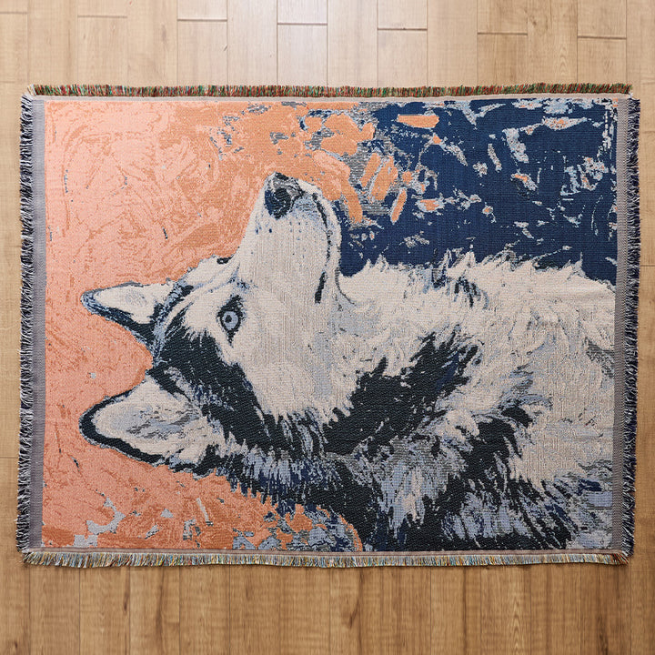 Playful Cat-Themed Throw Blanket