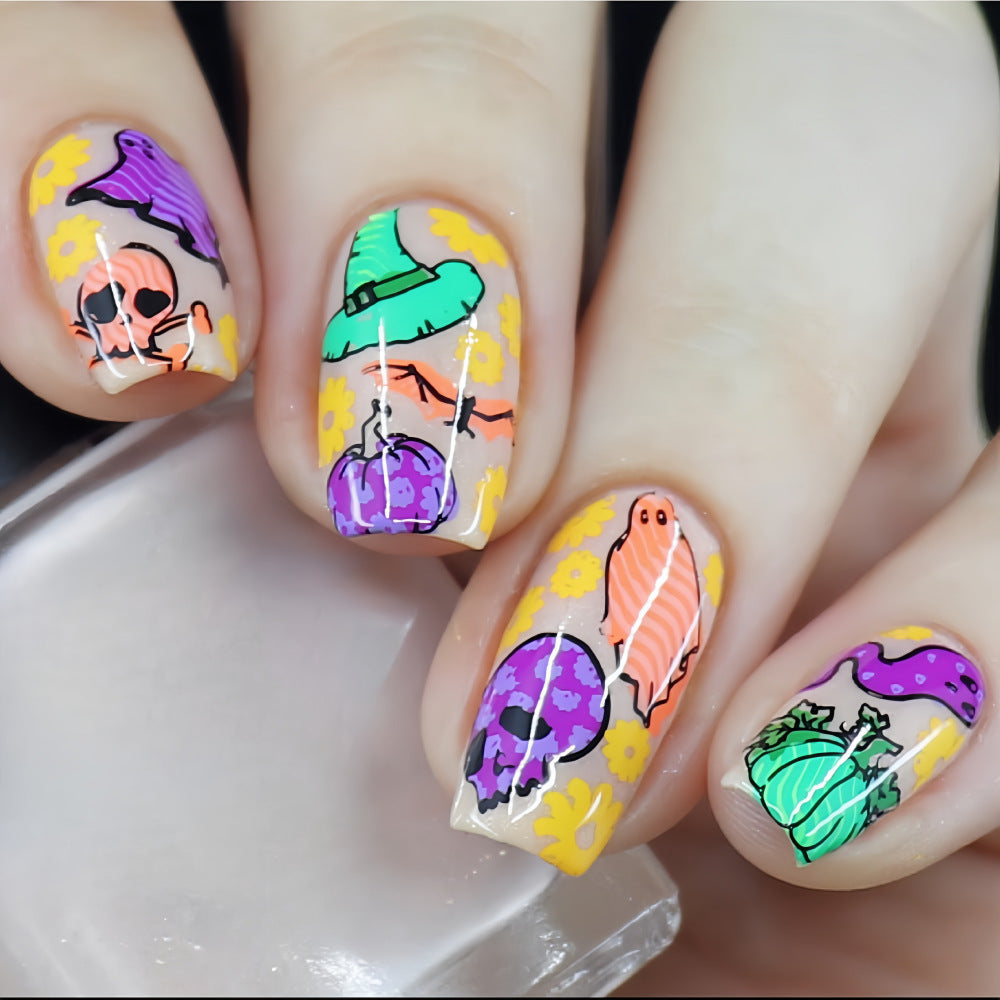 Creative Halloween Nail Design Bowlift