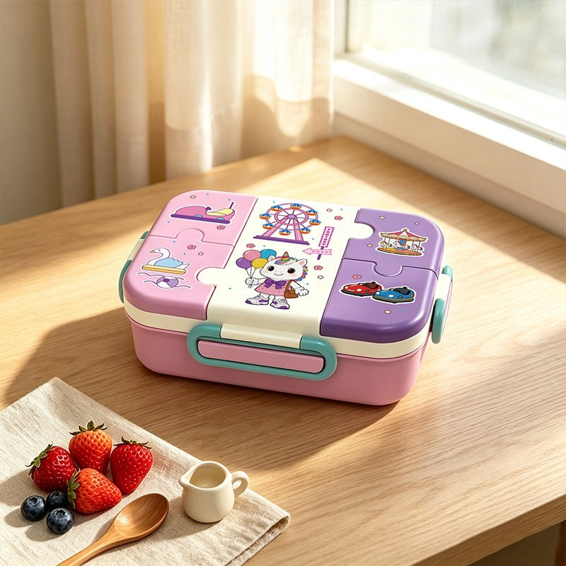 Sport-Themed Multi-Compartment Lunch Box