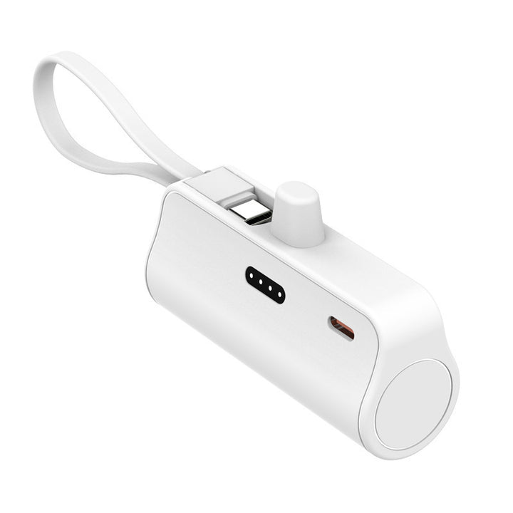 Portable power bank with integrated charging cable and compact design Bowlift