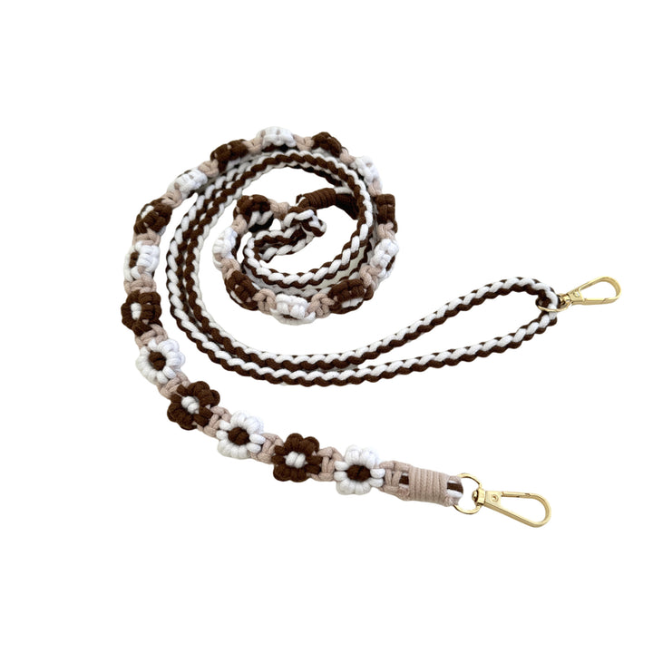 Macrame Pet Leash with Floral Detailing Bowlift