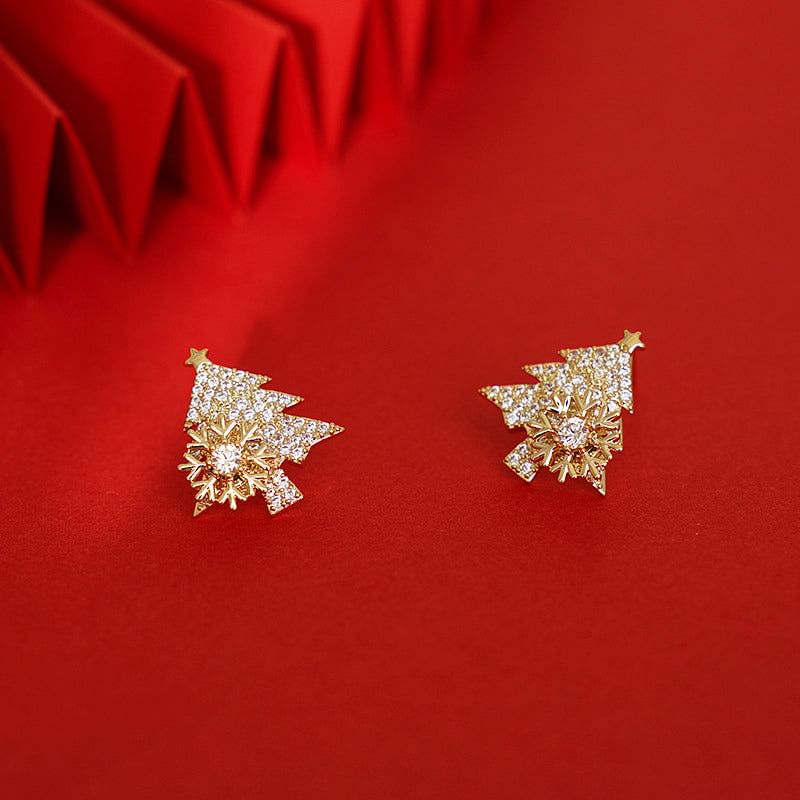 Rotating Christmas Tree Earrings | Bowlift