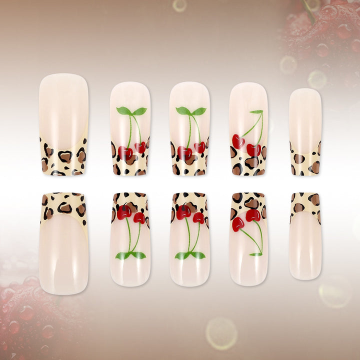 Artistic Leopard Print Press-On Nails Bowlift