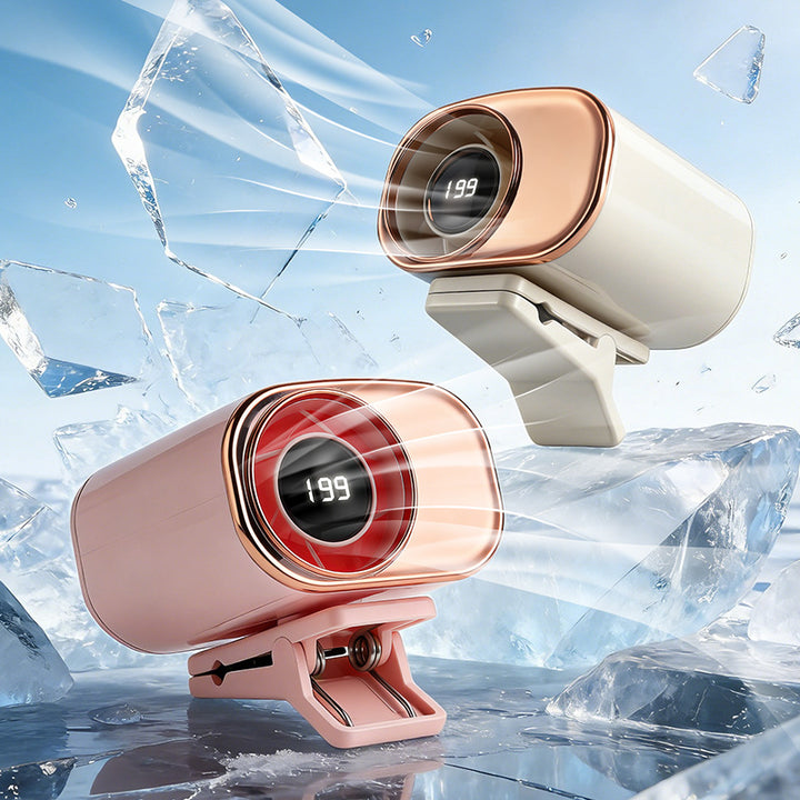 Women's compact USB air circulator with digital display Bowlift