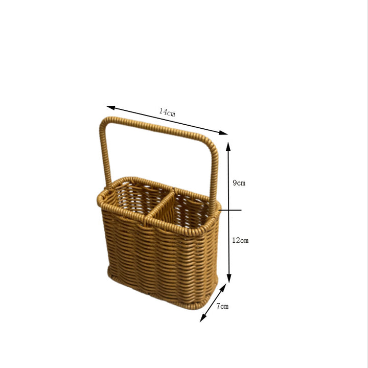 Stylish Rectangular Woven Storage Organizer Bowlift