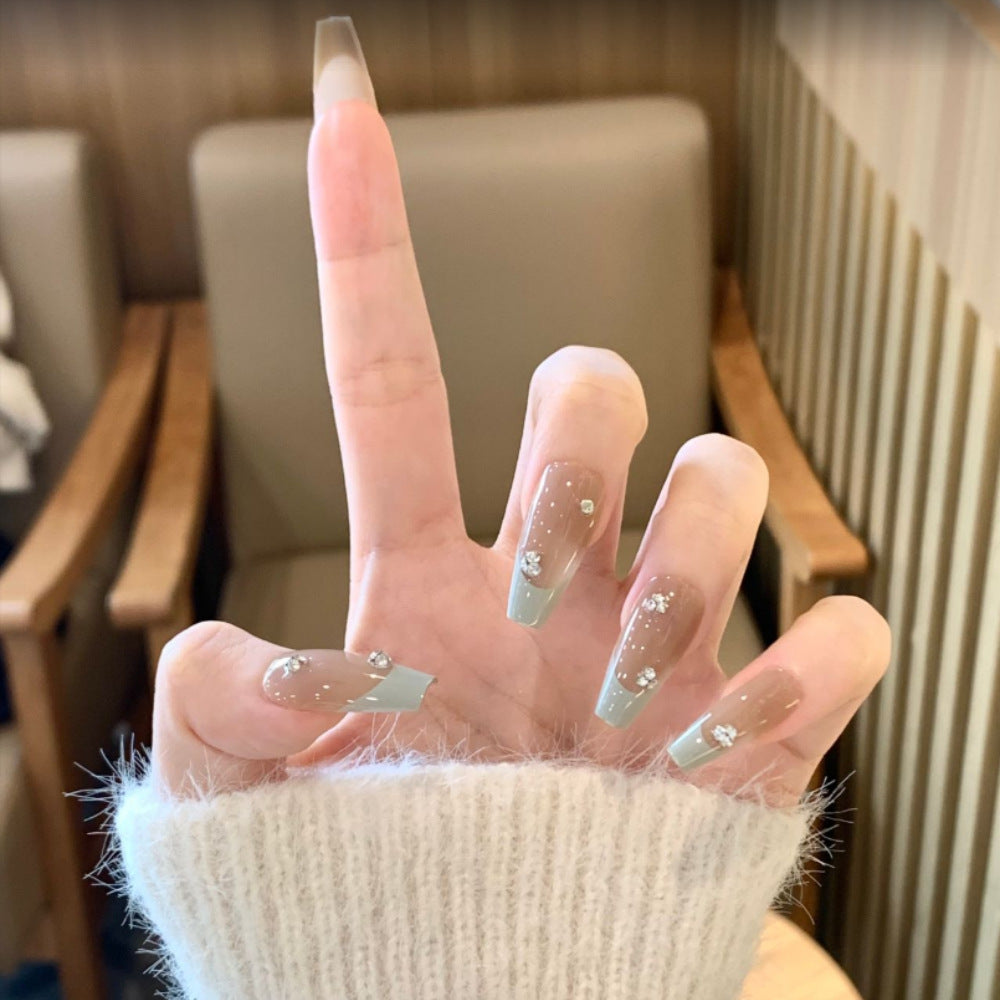 Decorative Press-On Nail Set with Unique Patterns Bowlift