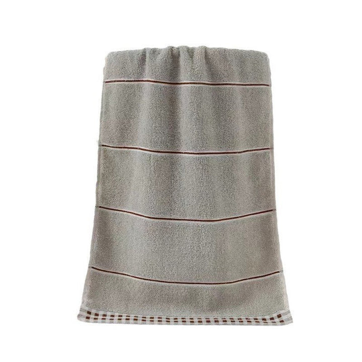 Terry Bath Towel with High-Quality Check Border Bowlift