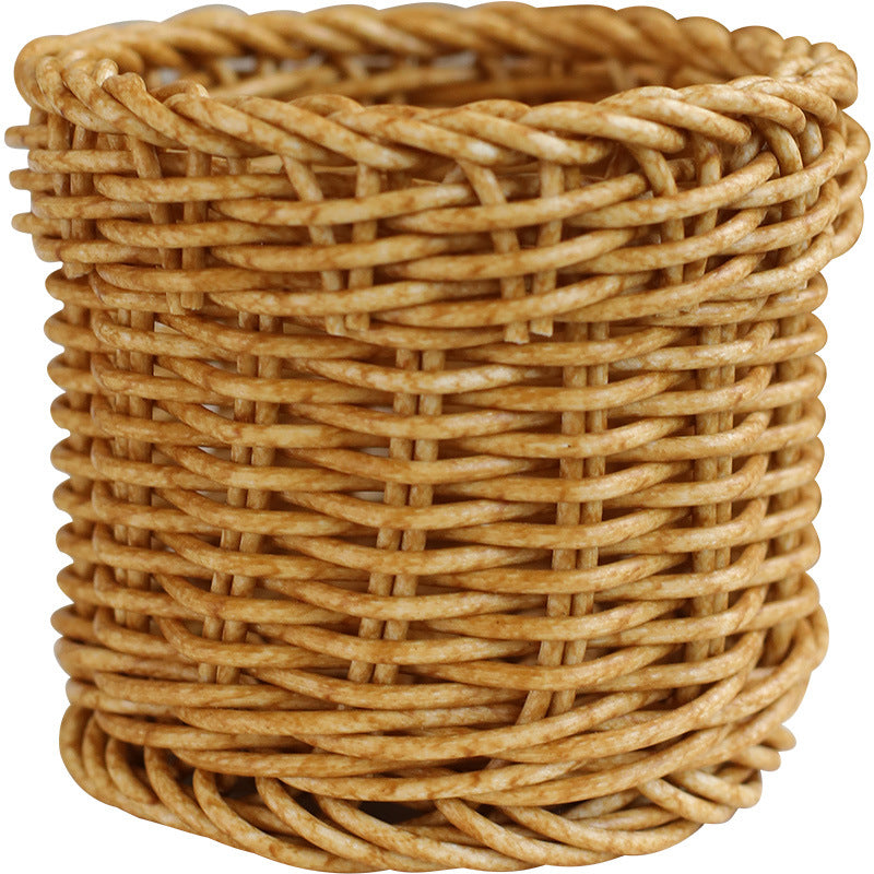 Handwoven Natural Wicker Planter Bowlift
