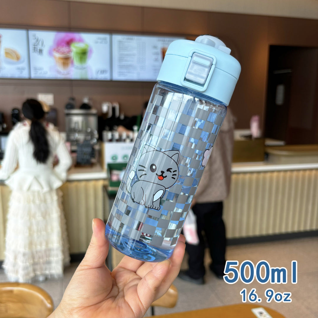 Women's funny drinking bottle with sealed lid Bowlift