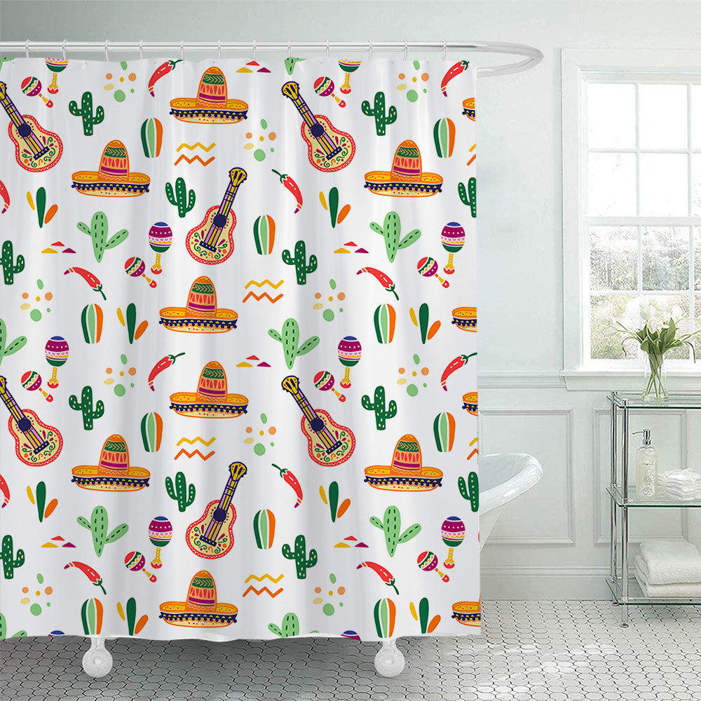 Coffee-Themed Shower Curtain Bowlift