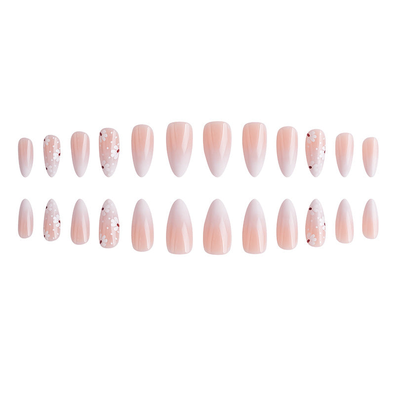 Floral Ombre Press-On Nail Art Bowlift